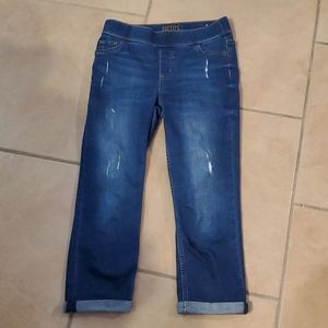 Justice Size 12 Slim Distressed Capris